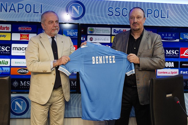Napoli: giovedì conferenza stampa con De Laurentiis e Benitez