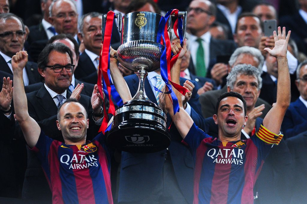 Barcellona - Premiazione coppa del Re