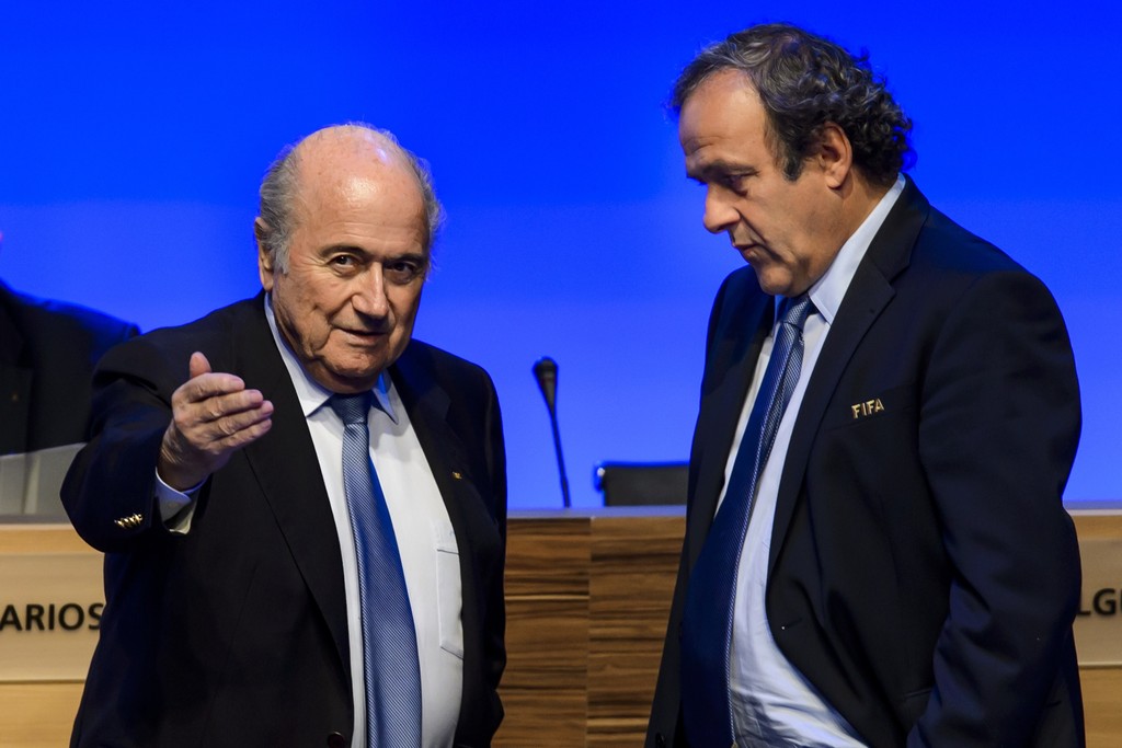 Michel Platini, Sepp Blatter