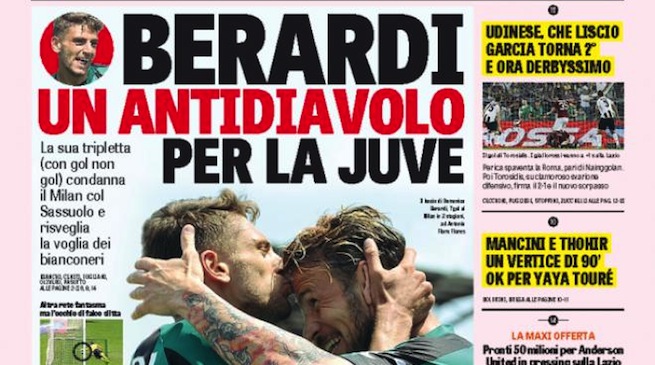 Rassegna stampa 18 maggio 2015: prime pagine Gazzetta, Corriere e Tuttosport