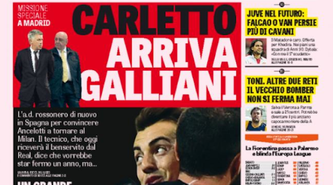 Rassegna stampa 25 maggio 2015: prime pagine Gazzetta, Corriere e Tuttosport
