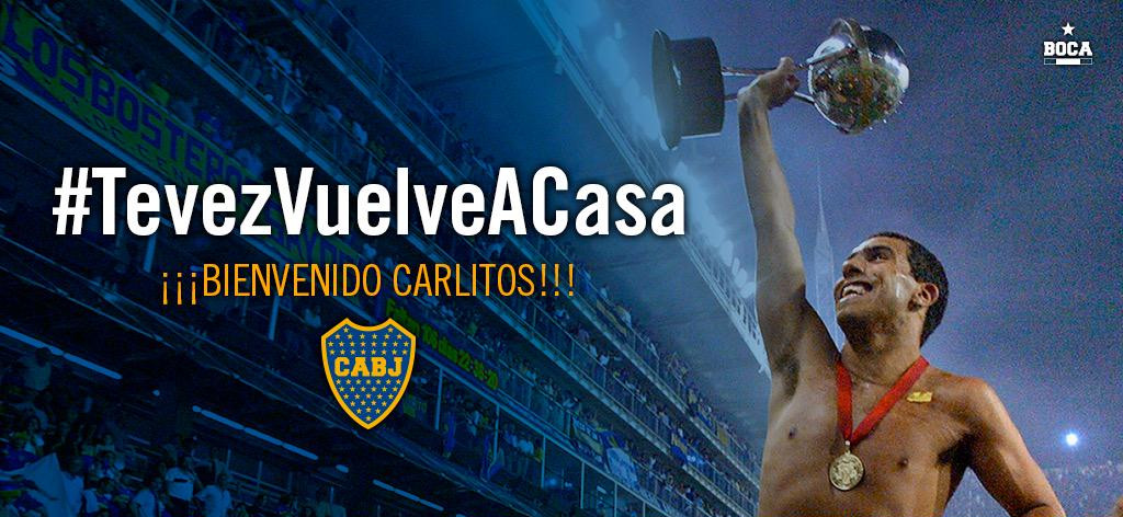 “Tevez torna a casa”: l’annuncio ufficiale del Boca Juniors