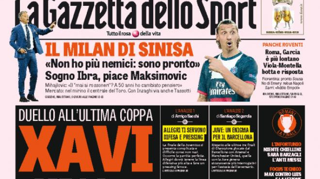 Rassegna stampa 5 giugno 2015: prime pagine Gazzetta, Corriere e Tuttosport