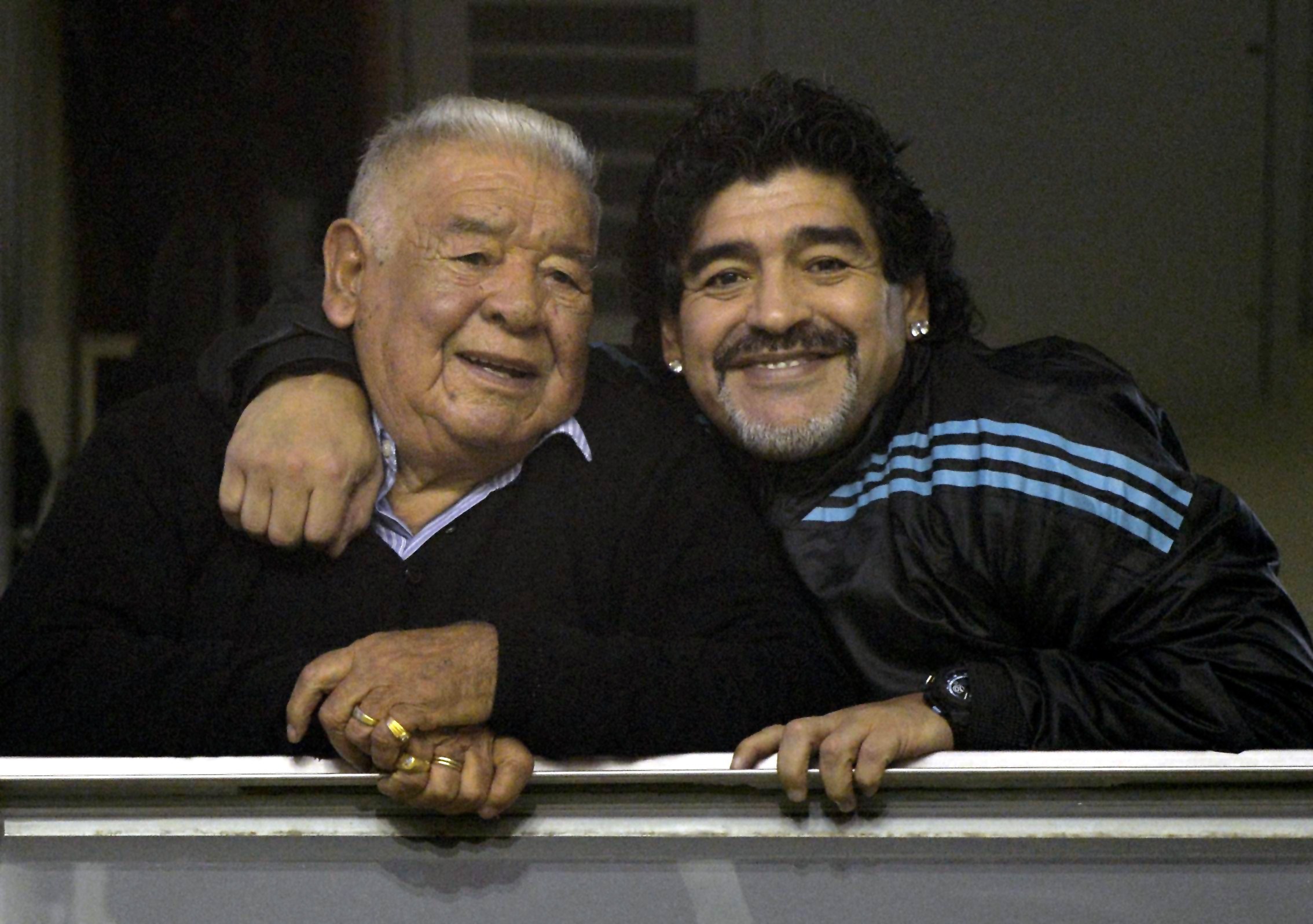 Maradona con il papà Don Diego
