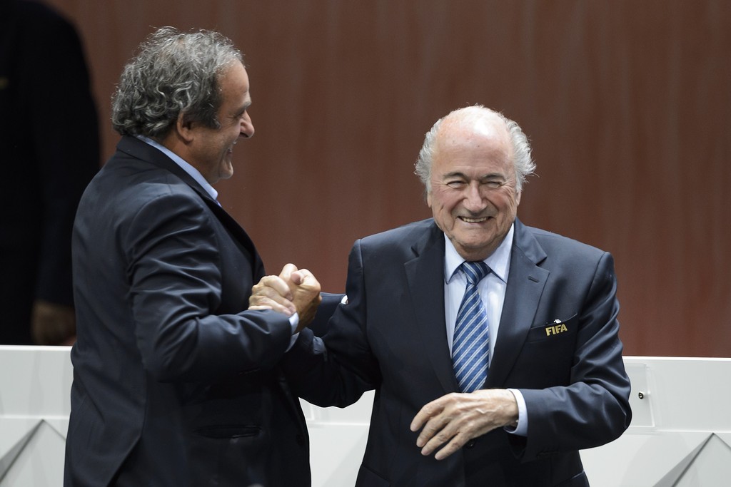 Michel Platini, Sepp Blatter
