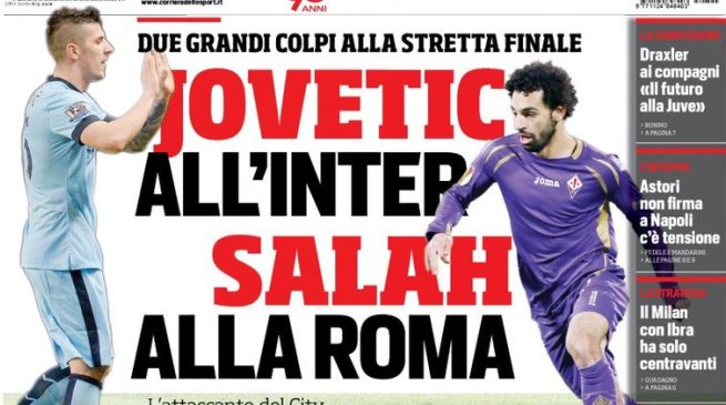 Rassegna stampa 24 luglio 2015: prime pagine Gazzetta, Corriere e Tuttosport