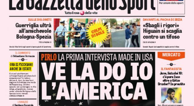 Primapagina Gazzetta dello Sport