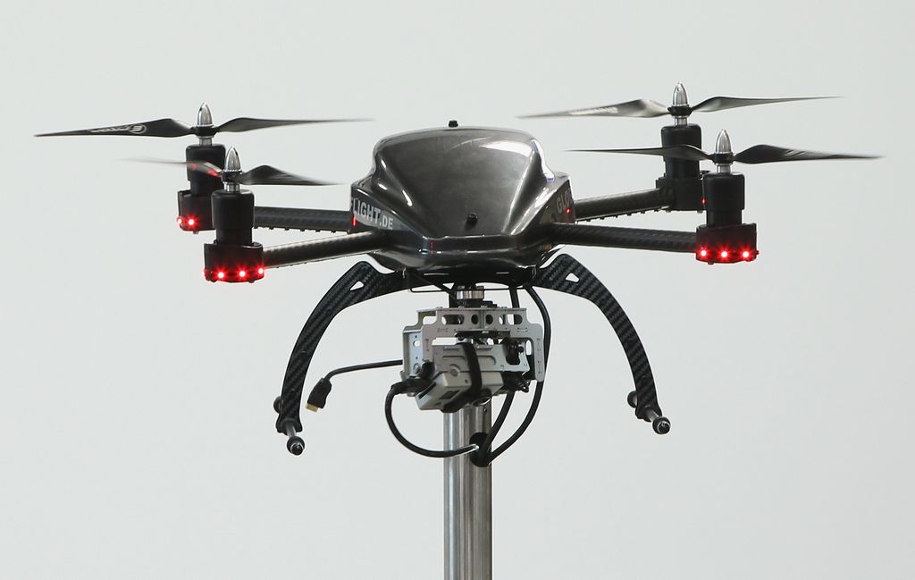 Drone nel ritiro del Napoli