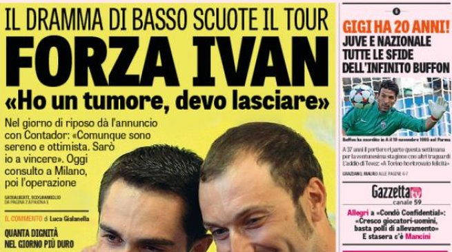 Rassegna stampa 14 luglio 2015: prime pagine Gazzetta, Corriere e Tuttosport