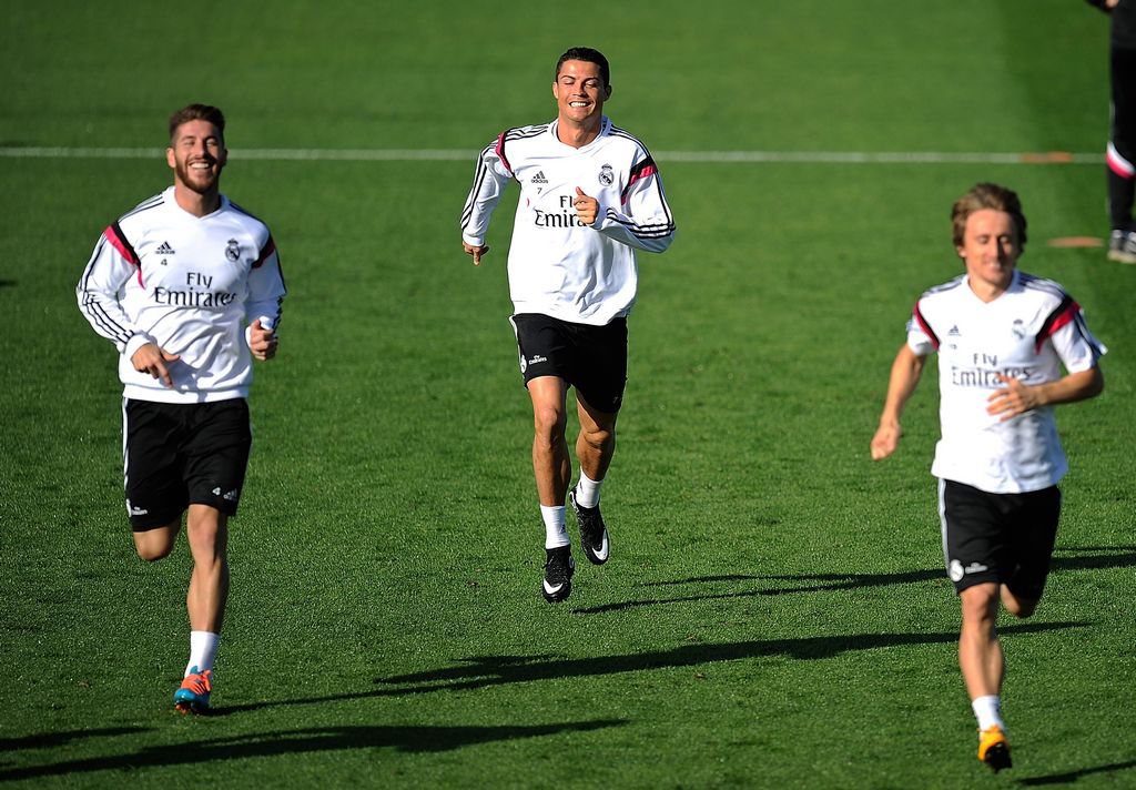 Ronaldo - Modric in allenamento