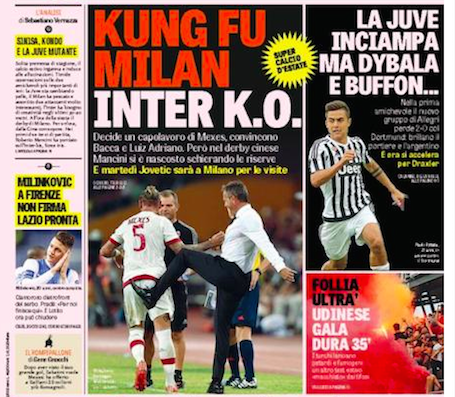 Rassegna stampa 26 luglio 2015: prime pagine Gazzetta, Corriere e Tuttosport