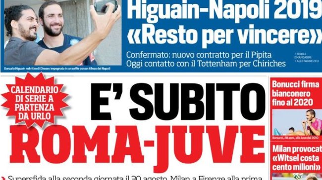 Rassegna stampa 28 luglio 2015: prime pagine Gazzetta, Corriere e Tuttosport