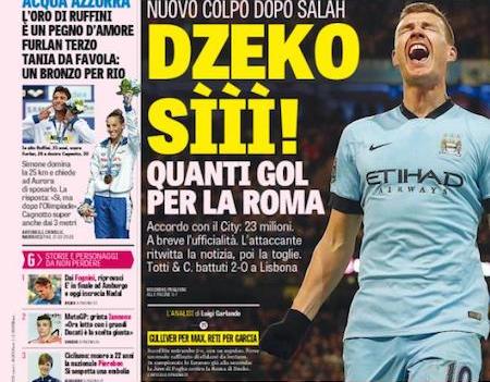 Rassegna stampa 2 agosto 2015: prime pagine Gazzetta, Corriere e Tuttosport