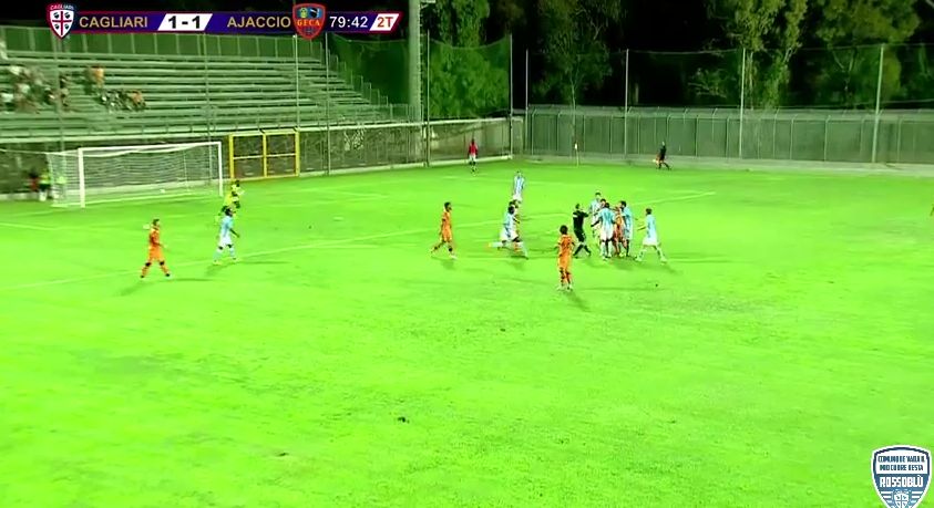 Cagliari-Ajaccio rissa