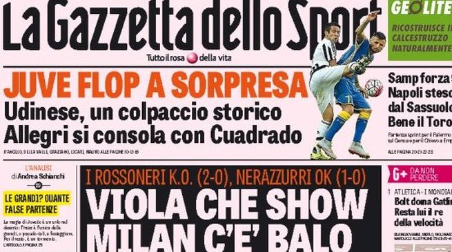 Rassegna stampa 24 agosto 2015: prime pagine Gazzetta, Corriere e Tuttosport