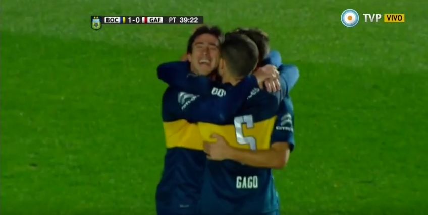 Gago gol Boca-Guaranì