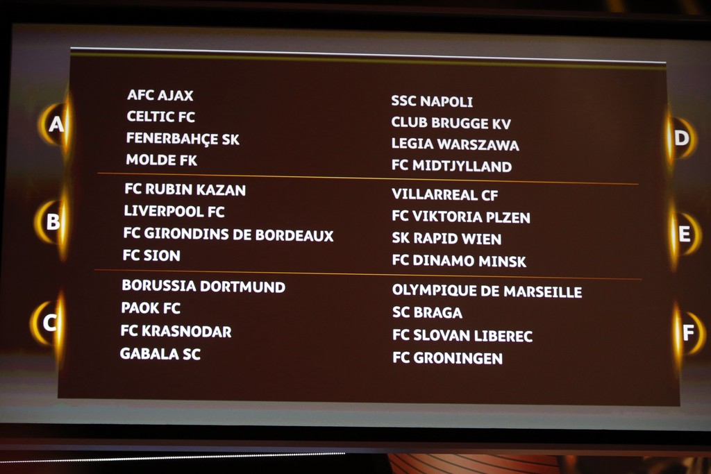 Europa League 2015/2016 gironi