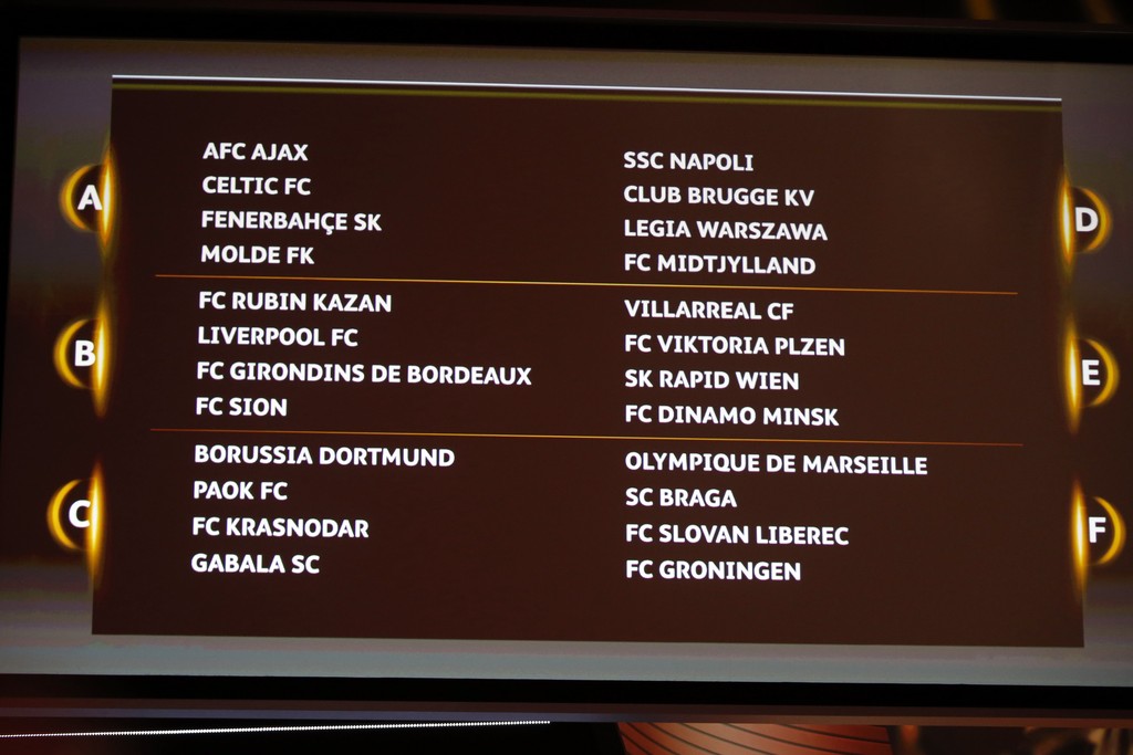 Europa League – Gruppo D | Il calendario delle partite del Napoli