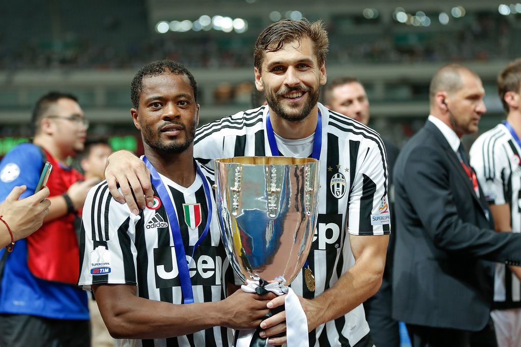 Fernando Llorente e Patrice Evra