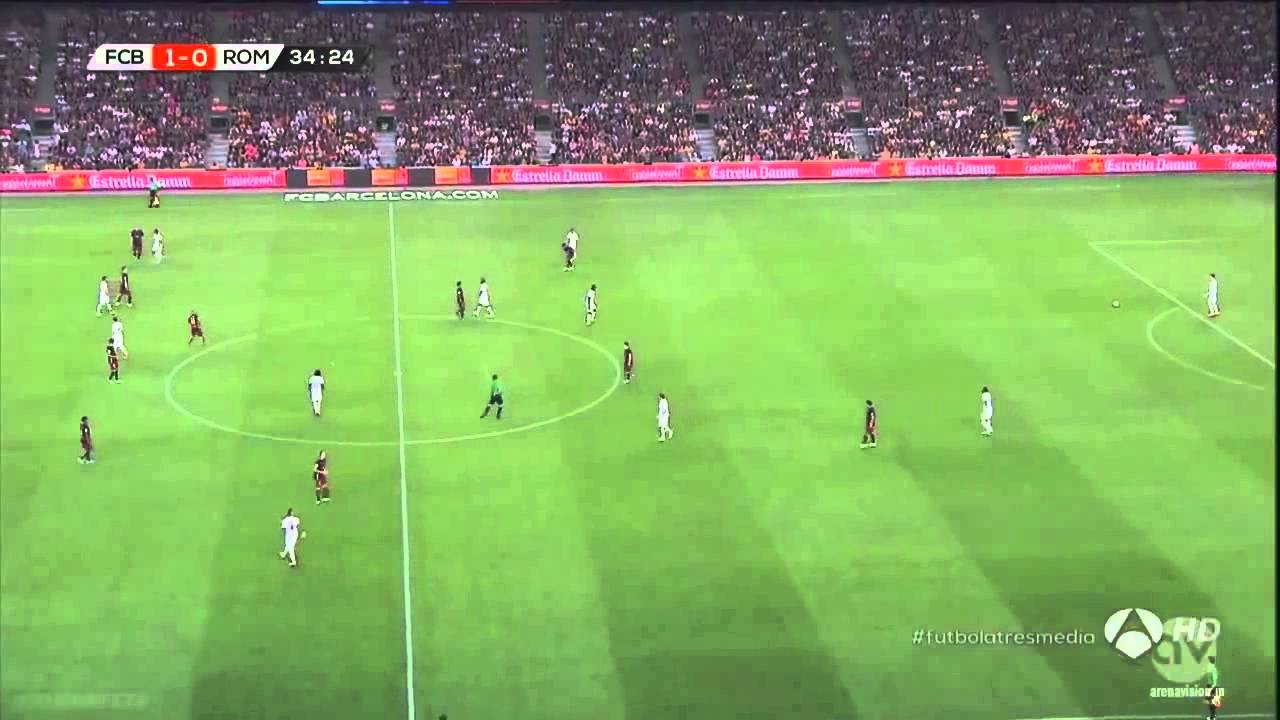 Lionel Messi vs Mapou Yanga-Mbiwa: lite in Barcellona-Roma
