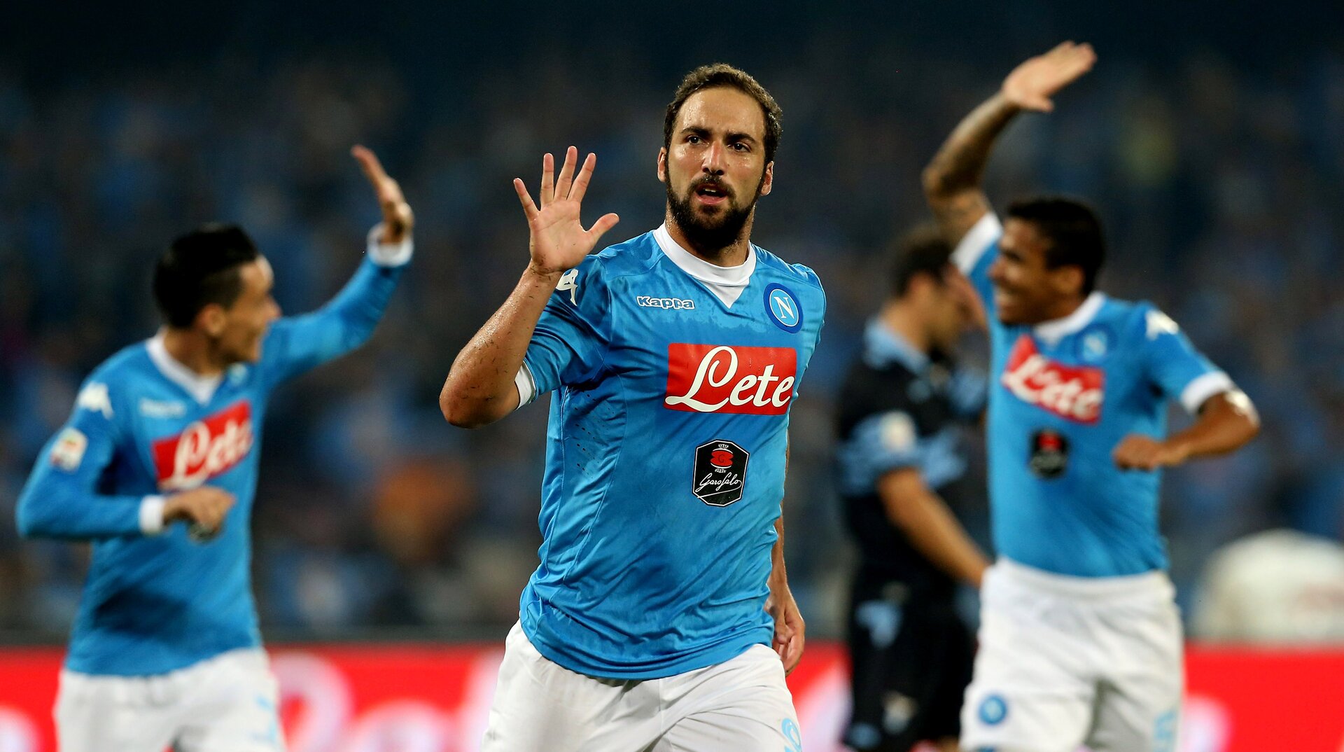 Napoli-Lazio 5-0: video gol (doppietta Higuain)