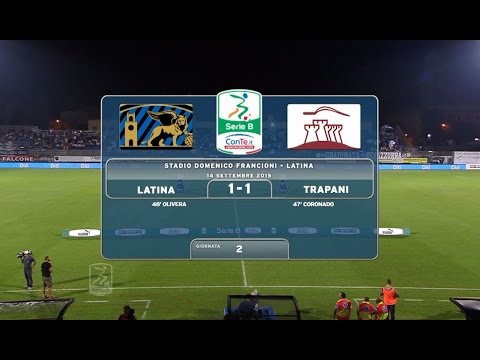 Serie B &#8211; Highlights di Latina-Trapani 1-1