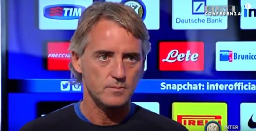 Mancini: &#8220;Inter noiosa? Si dice dei vincenti&#8221;