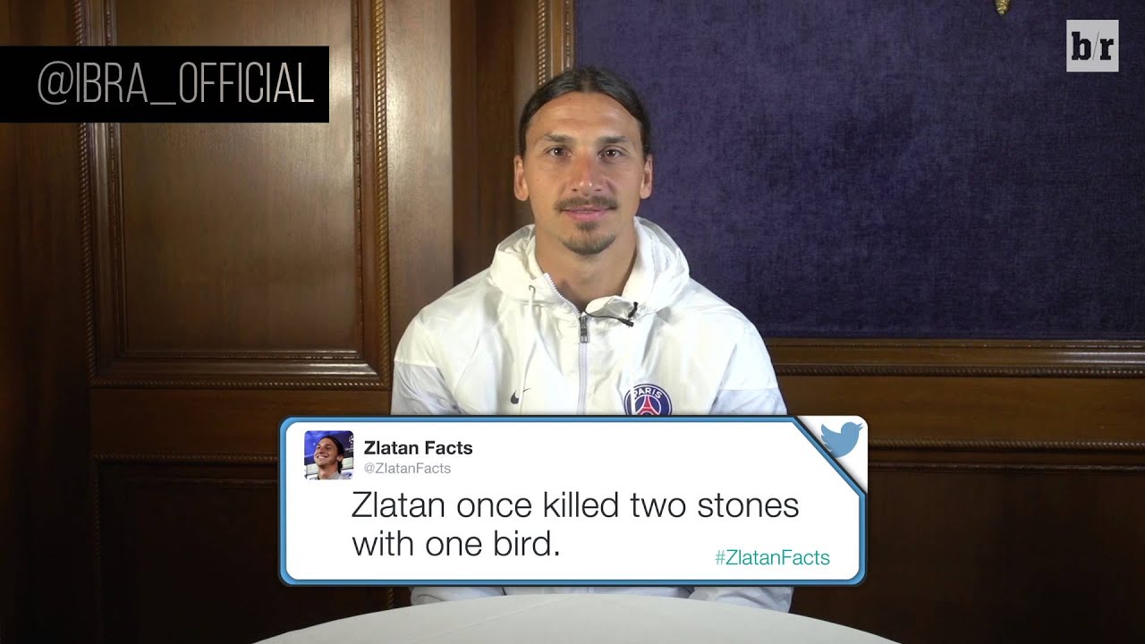 Zlatan Ibrahimovic legge i suoi favoriti &#8216;Zlatan Facts&#8217;