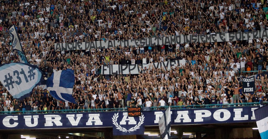 Tifosi Napoli contro la Sampdoria