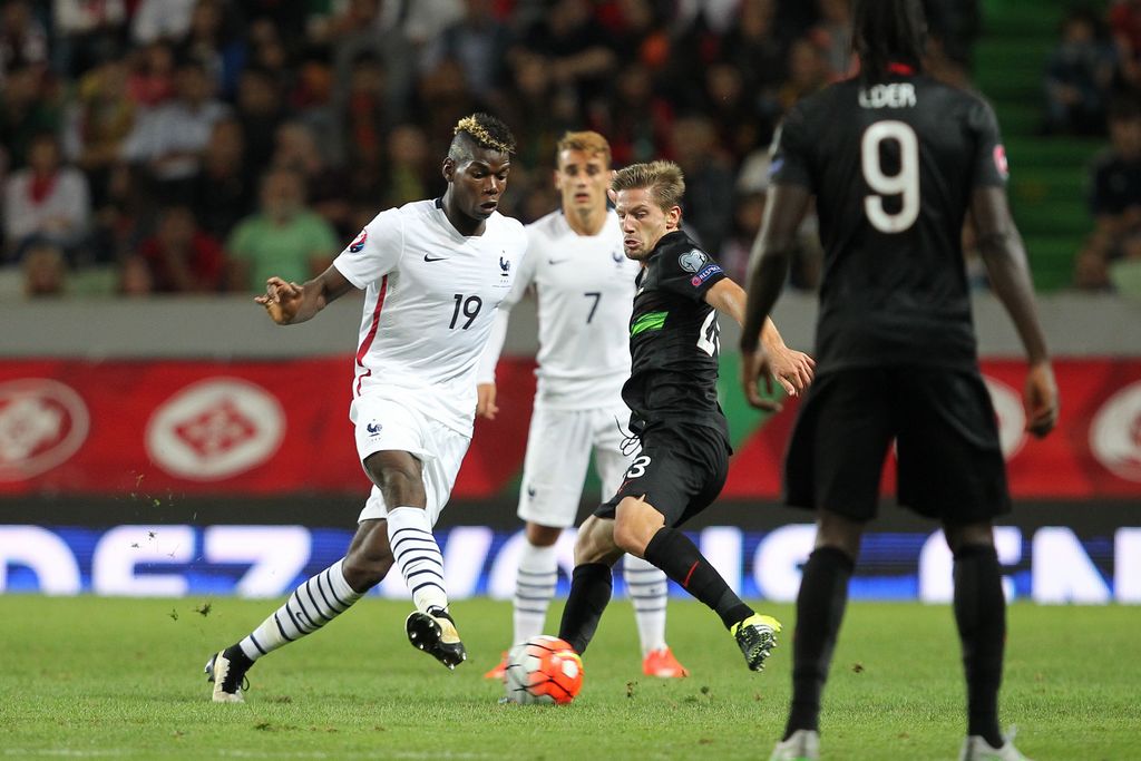Paul Pogba con la Francia