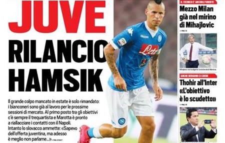 Rassegna stampa 5 settembre 2015: prime pagine Gazzetta, Corriere e Tuttosport