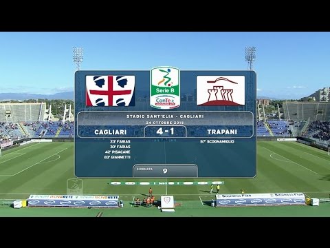Cagliari-Trapani 4-1, 9a giornata SerieB 2015/2016