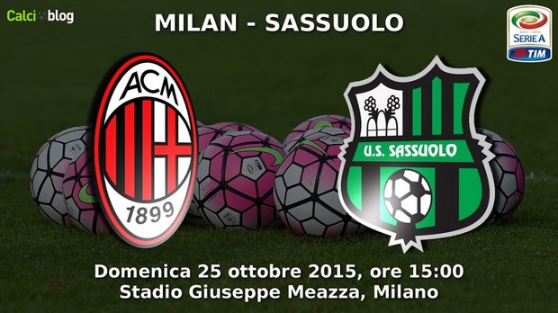 Milan – Sassuolo 2-1 | Serie A | Risultato Finale | Gol di Bacca, Berardi e Luiz Adriano