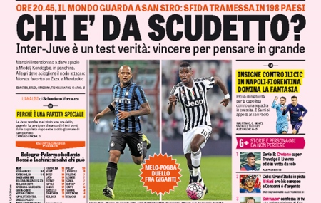 Rassegna stampa 18 ottobre 2015: prime pagine Gazzetta, Corriere e Tuttosport