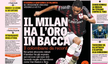 Rassegna stampa 7 novembre 2015: prime pagine Gazzetta, Corriere e Tuttosport