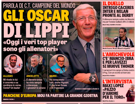 Rassegna stampa 30 dicembre 2015: prime pagine Gazzetta, Corriere e Tuttosport