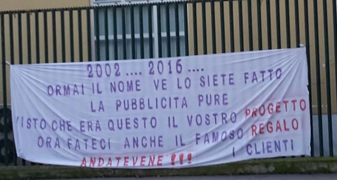Fiorentina contestazione