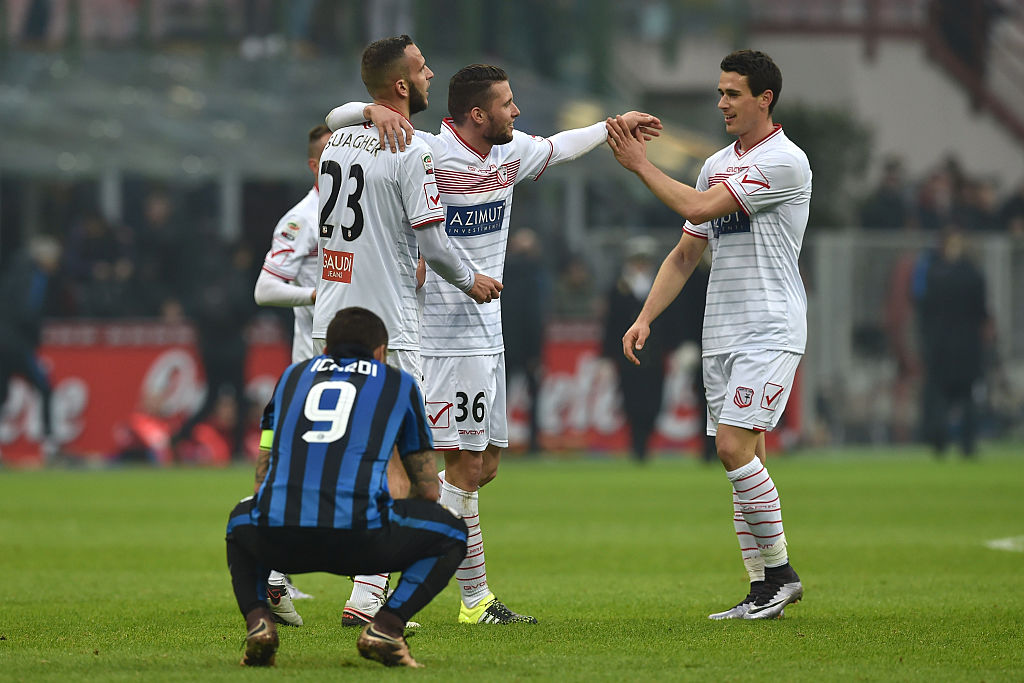Inter - Carpi gol di Lasagna