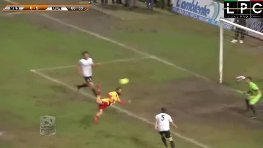 Marotta: scorpione e gol in Messina &#8211; Benevento (Video)