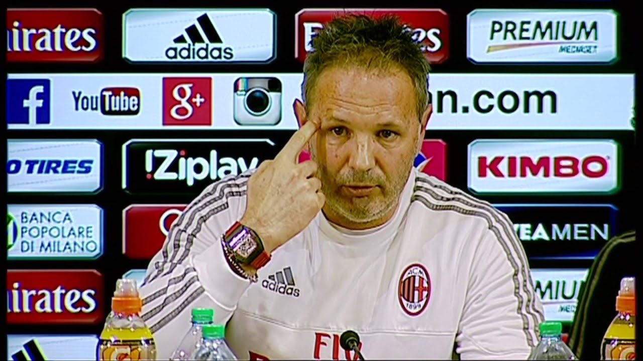 La conferenza stampa di Mihajlovic pre Milan-Fiorentina