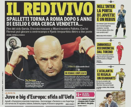 Rassegna stampa 13 gennaio 2016: prime pagine Gazzetta, Corriere e Tuttosport