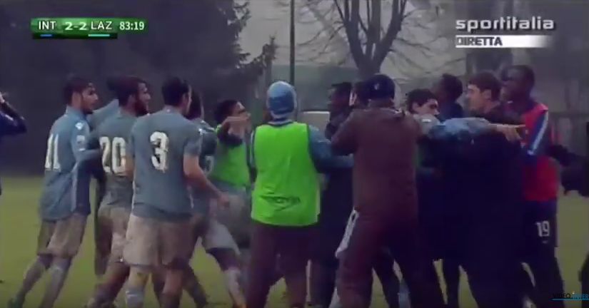 Inter-Lazio 2-2, Coppa Italia Primavera: rissa finale, tre espulsi (Video)