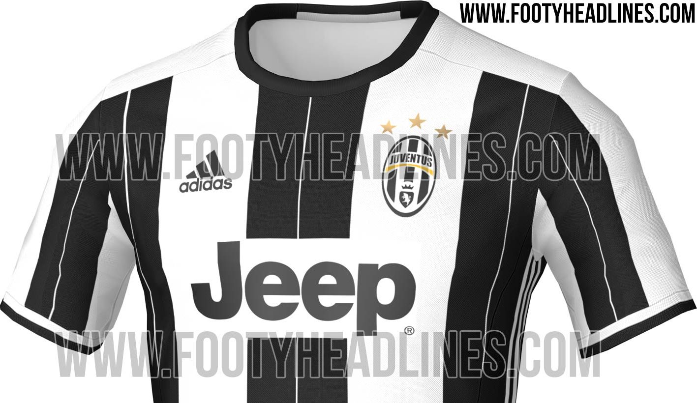 Maglia Juventus 2016-2017: strisce più larghe (Foto)