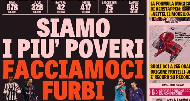 Rassegna stampa 27 marzo 2016: prime pagine Gazzetta, Corriere e Tuttosport