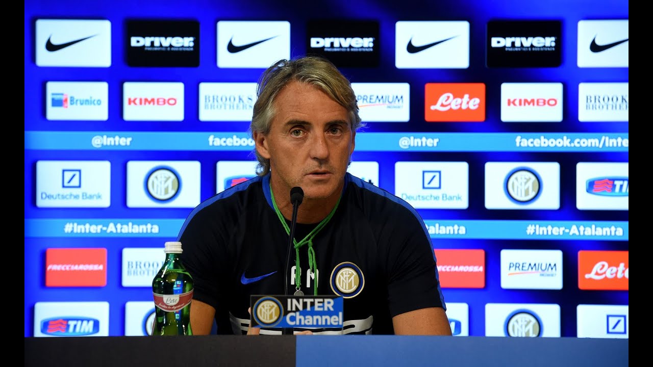 La conferenza stampa di Mancini prima di Roma-Inter
