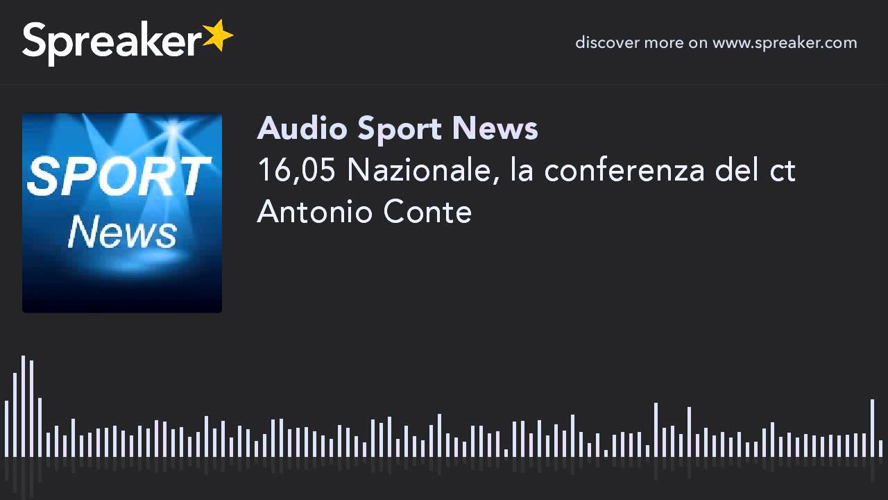 Nazionale, la conferenza del ct Antonio Conte