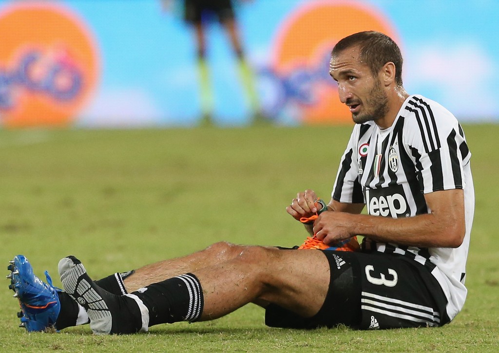 Juventus: Chiellini di nuovo KO