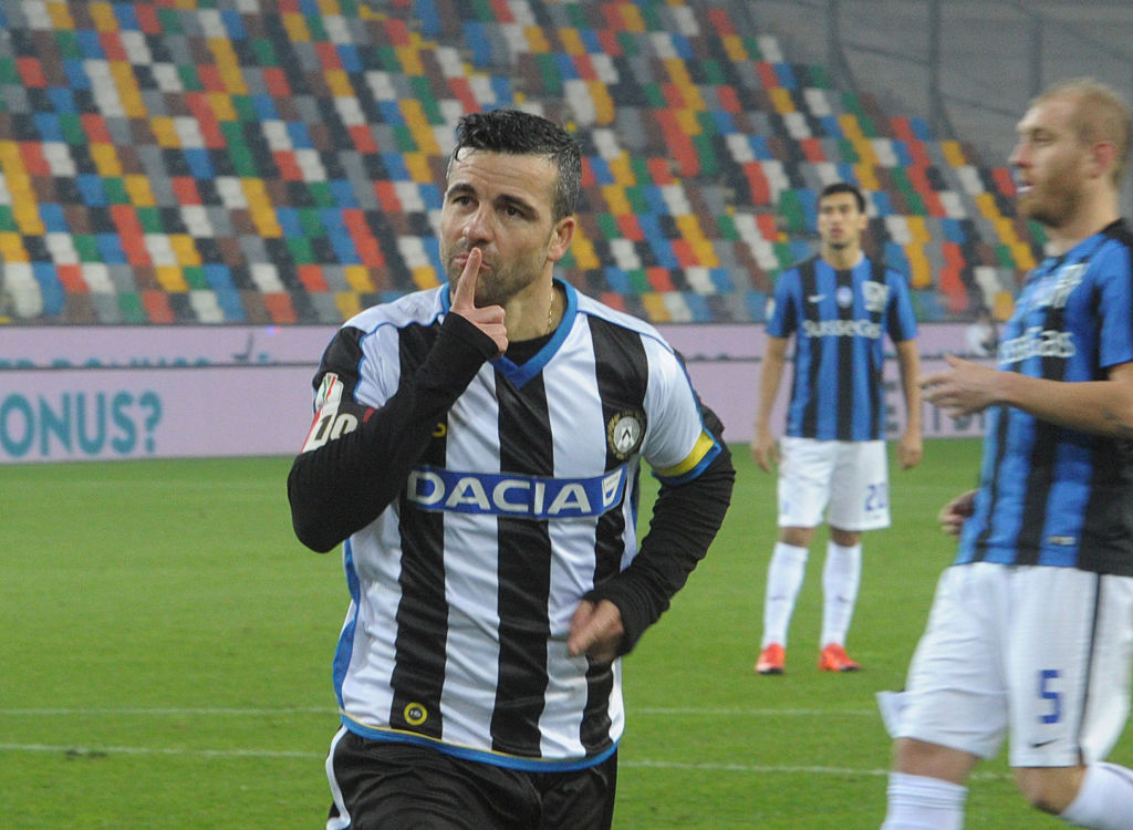 Di Natale saluta l&#8217;Udinese: &#8220;Col Carpi l&#8217;ultima partita&#8221;