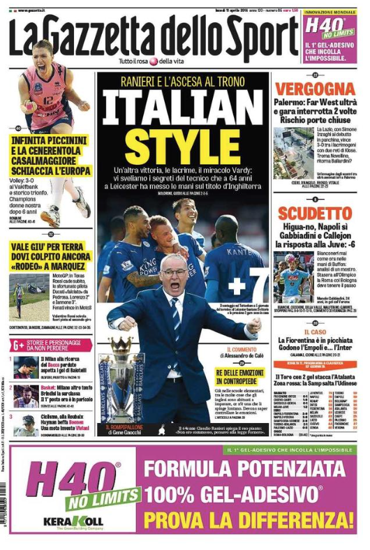 Rassegna stampa 11 aprile 2016: prime pagine Gazzetta, Corriere e Tuttosport