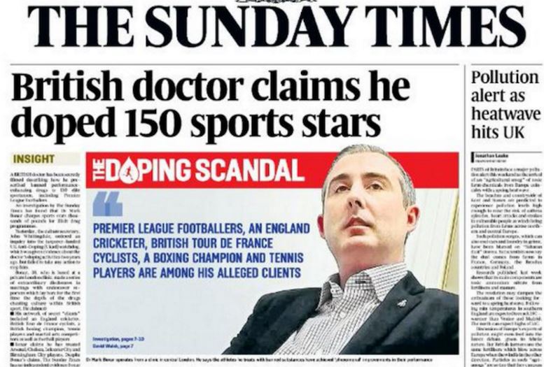 Premier League: dottore rivela di aver dopato 150 giocatori